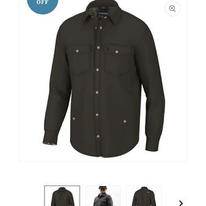 Men's Olive Green Lightweight Shirt Jacket